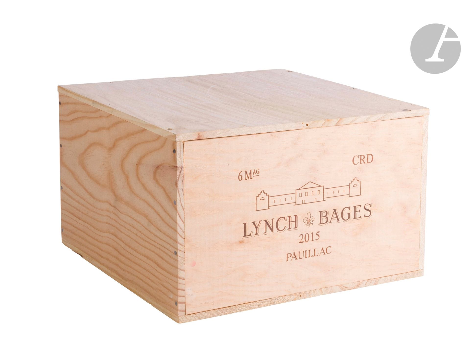6 Mag CHÂTEAU LYNCH BAGES (Caisse Bois d'origine), GCC5 Pauillac, 2015