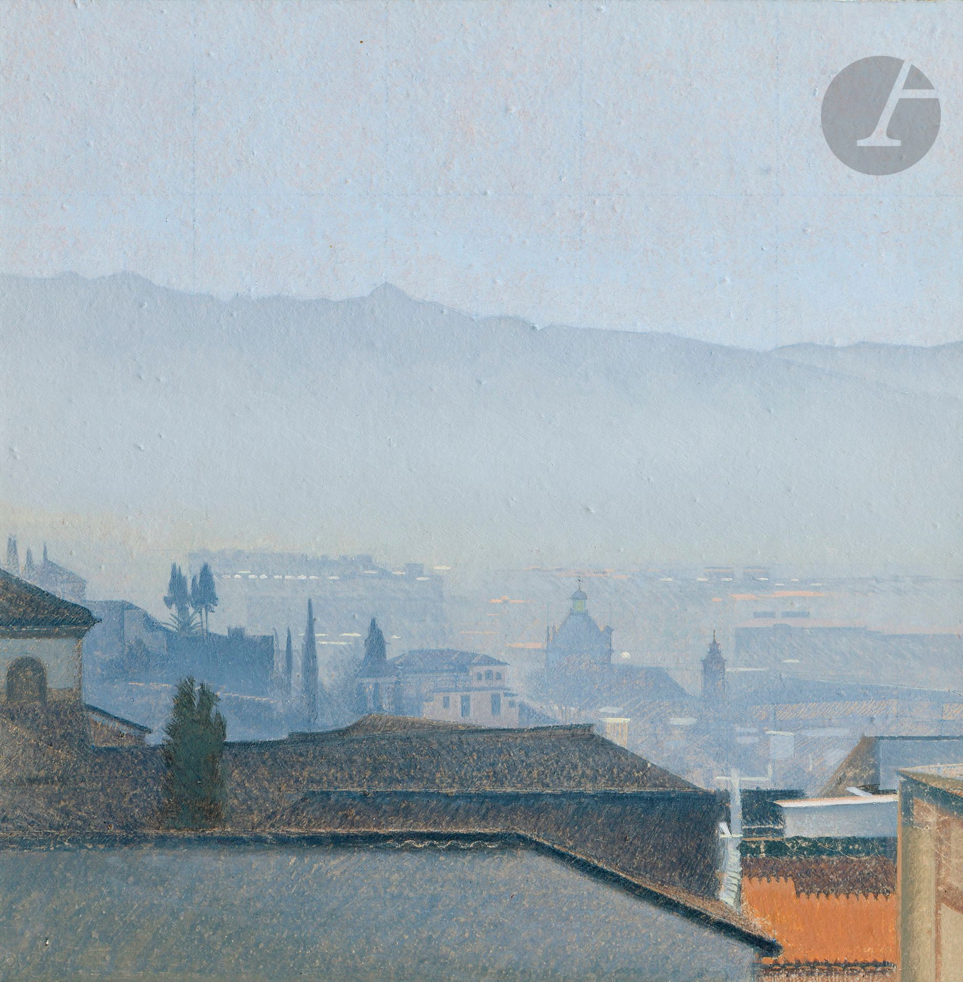 Jean-Michel BACQUET (né en 1956) 
Santo Domingo en janvier, 1986 
Huile sur papier marouflé sur carton.
Signée au dos.
15 x 15 cm 

Provenance : Galerie Albert Loeb, Paris (étiquette au dos sur le montage).

Nous remercions Monsieur Jean-Michel Baquet pour les informations qu’il nous a transmises.