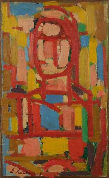 Emile LAHNER (1893-1980)
Buste de femme. Huile sur toile contrecollée sur panneau. Signée en bas à gauche. 33 x 20 cm