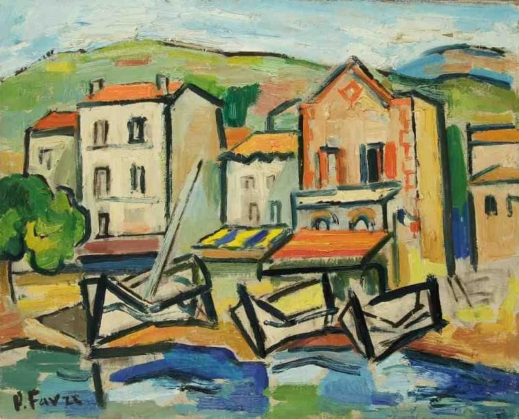 Pierre FAVRE (1906-1983)
Port de Provence. Huile sur toile. Signée en bas à gauche. 33 x 41 cm. Exposition: Galerie Pierre Puget, Bandol, Août 1967, n°18