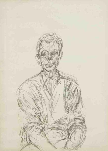 Alberto GIACOMETTI (d?après)
Portrait d?homme. Lithographie. Non signée. 37 x 27 cm