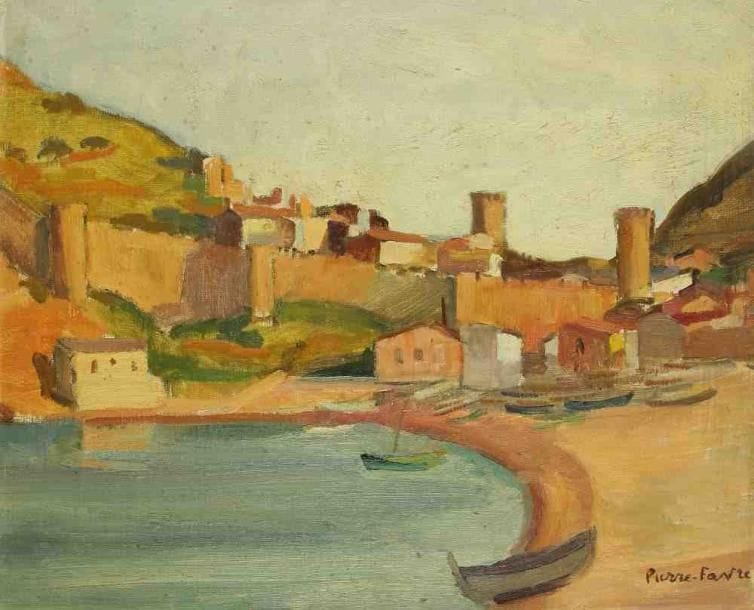 Pierre FAVRE (1906-1983)
Port à Tossa del Mar. Huile sur toile. Signée en bas à droite. 38 x 46 cm. Exposition: Galerie Pierre Puget, Bandol, Août 1967, n°8