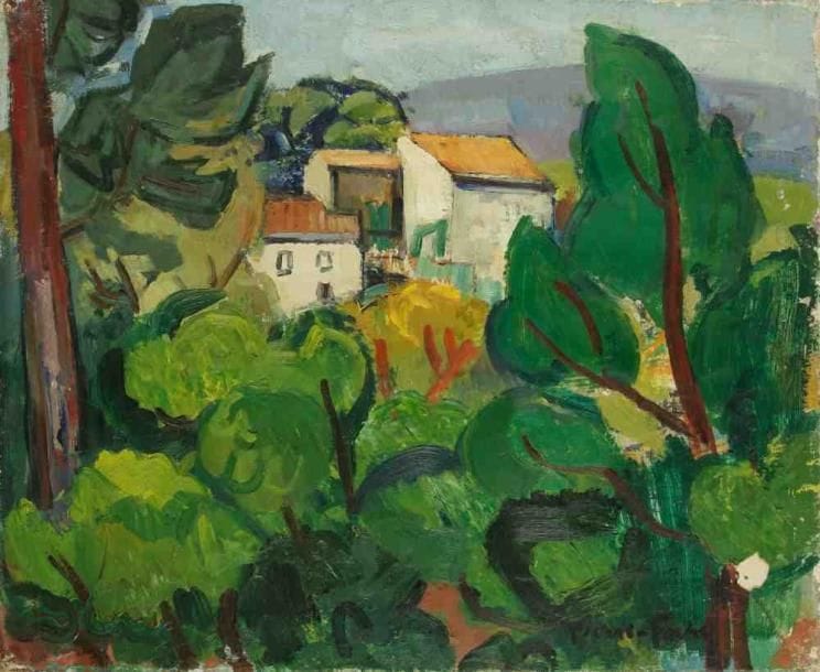Pierre FAVRE (1906-1983)
Paysage de La Ciotat. Huile sur toile. Signée en bas à droite. (Accident). 38 x 46 cm