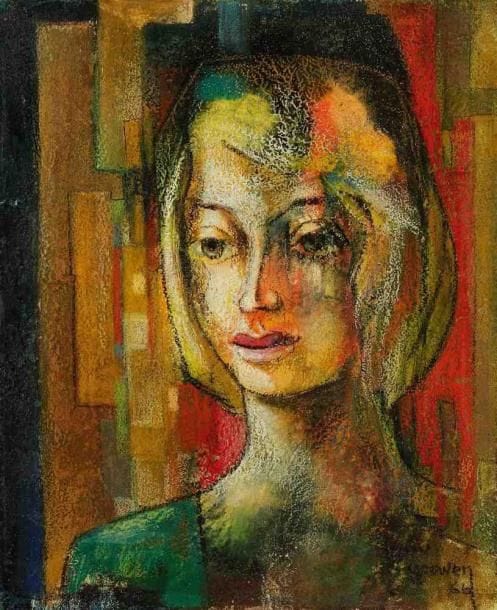 Joris HOUWEN (1925-1998)
Portrait de femme, 1966. Huile sur isorel. Signée et datée en bas à droite. 46 x 38 cm