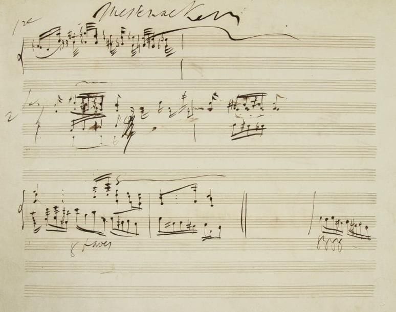 Franz liszt (1811-1886)
Deux manuscrits musicaux autographes; 2 pages obl. in-4, et 1 page in-fol. Deux esquisses musicales.{CR}Le premier manuscrit, sur un feuillet oblong à 12 lignes, porte en haut le nom de Messemackers [Louis Messemackers, né à Bruxelles en 1809, reçut vers 1828 à Paris des leçons de piano de Liszt], et les thèmes (1re, et 2de) destinés peut-être à une improvisation, ou des variations; puis Liszt a noté, sous le titre Czerny Arabes (probablement pour Arabesque), un long trait de virtuosité, avec doigté.{CR}La seconde feuille, sur 12 lignes en hauteur, présente diverses esquisses pour piano, probablement de jeunesse, dont un trait de virtuosité avec doigté