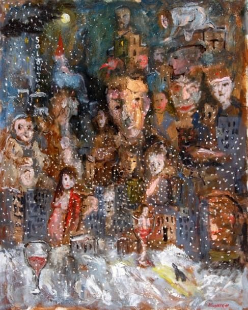 Zvy MILSHTEIN (né en 1934)
Neige sur Kchiniev, 1983 Acrylique sur toile. Signé en bas à droite. 100 x 81 cm Provenance: Galerie Kara, Genève, 1987