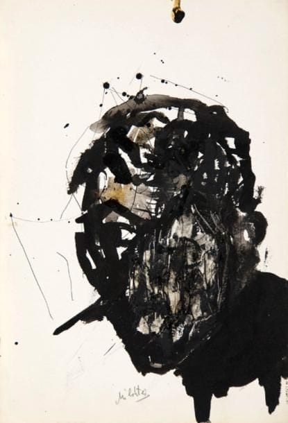 Zvy MILSHTEIN (né en 1934)
Portrait d?homme, vers 1964 Encre. Signée en bas au milieu. 40 x 30 cm