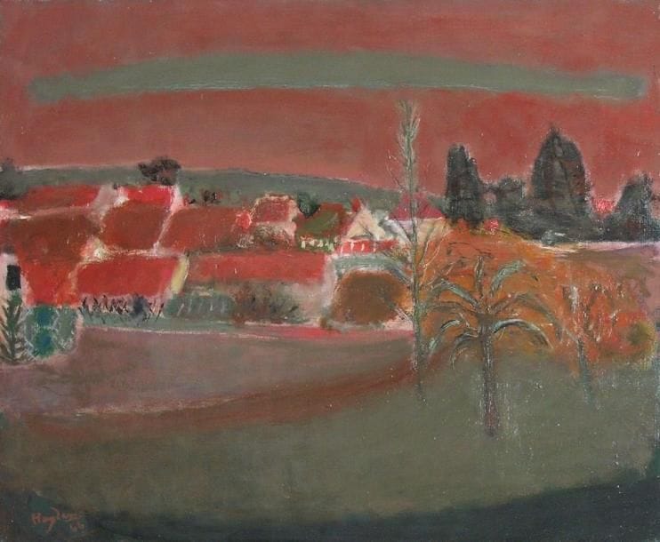 Henri HAYDEN (1883-1970)
Village, 1966 Huile sur toile Signée et datée en bas à gauche. 54 x 65 cm