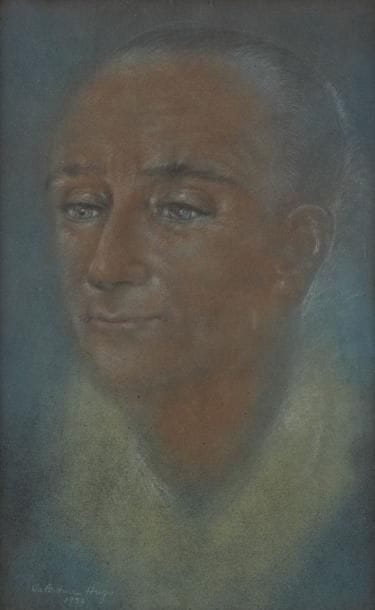 Valentine Hugo (1887-1968)
Portrait d?homme, 1954 Pastel. Signé et daté en bas à gauche. 32 x 49 cm