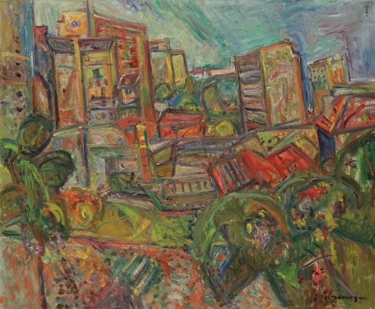Pinchus KREMEGNE (1890-1981)
Paysage Huile sur toile. Signée en bas à droite. 60 x 73 cm