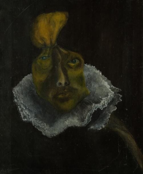 A. KHREPON?
Femme bourse Huile sur toile. Signée en bas à gauche. 46 x 38 cm