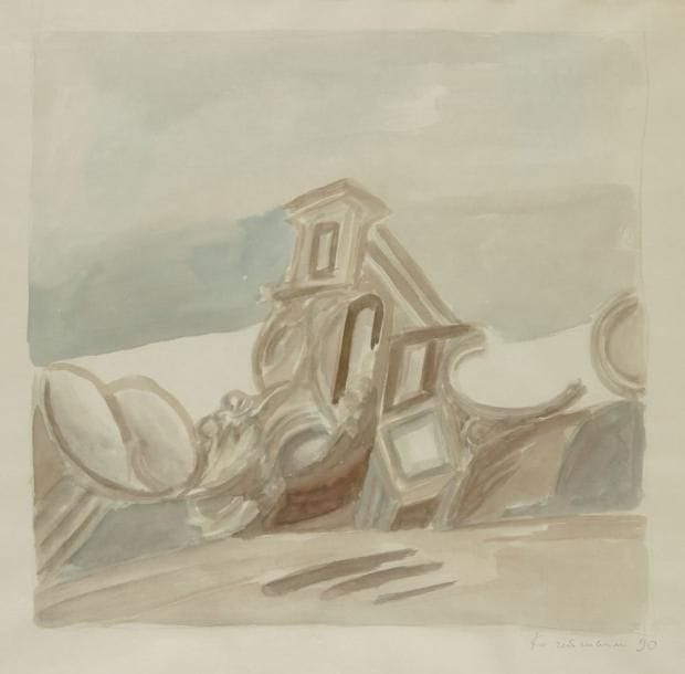 Boris KOCHEISHVILI (né en 1940)
Paysage, 1990 Aquarelle. Signée et datée en bas à droite. 39 x 40 cm