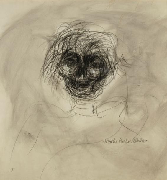 Martha KUHN-WEBER (1903-1990)
Femme de dos Fusain. Signé en bas à droite. 62 x 59 cm