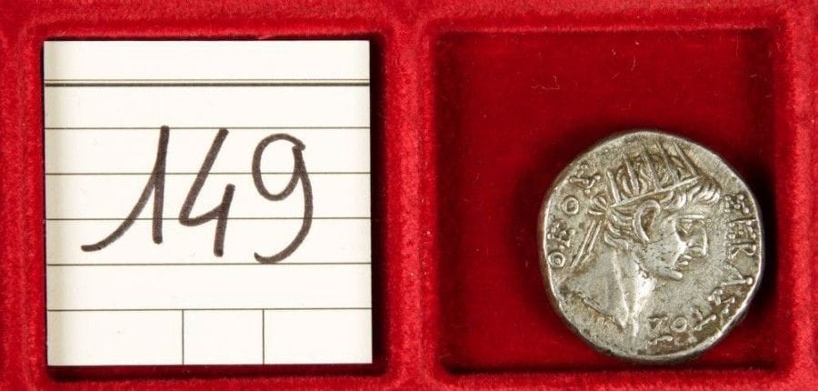 TETRADRACHME d’Alexandrie en argent de TIBERE et AUGUSTE. TTB à SUP