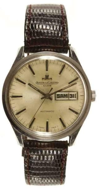 JAEGER-LECOULTRE
CLUB Montre d?homme automatic en acier. Jour-date à 3h. Trotteuse centrale
