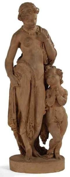 Louis SAUVAGEAU (1822-1874)
Le Dangereux solliciteur Terre cuite originale Signée et titrée sur la terrasse. H: 36 cm