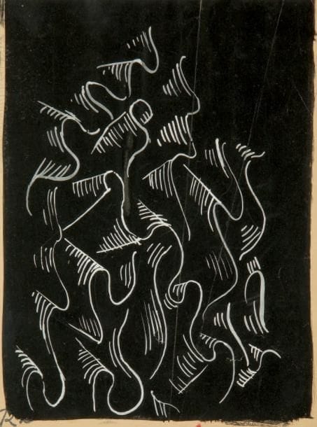 Raoul DUFY (1877-1953)
Projet de tissu Gouache et traits de crayon. Cachet du monogramme en bas à gauche. 18 x 13,5 cm
