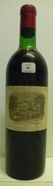 1 Bouteille CH. LAFITE-ROTHSCHILD, 1° cru Pauillac 1967 (LB, elt)