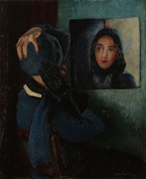André HAMBOURG (1909-1999)
Femme au miroir, 1932. Huile sur toile. Signée et datée en bas à droite. 66 x 54 cm. Nous remercions Madame Nicole Hambourg de nous avoir confirmé l'authenticité de cette oeuvre.