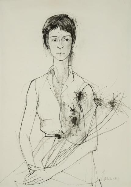 Jean JANSEM (né en 1920)
Femme aux chardons. Dessin à l'encre de Chine. Signé en bas à droite. 68 x 48 cm. Nous remercions Monsieur Jany Jansem de nous avoir confirmé l'authenticité de cette oeuvre. 