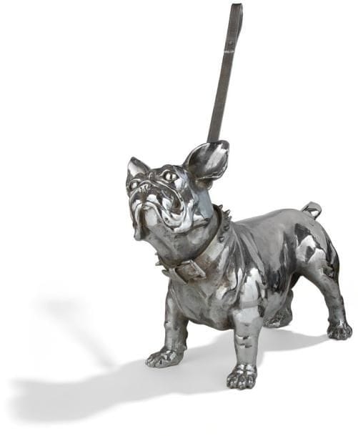 Jean-Michel PRADEL-FRAYSSE (né en 1963)
Bull dog français. Sculpture en bronze argenté. Signé et numéroté 7/8. 83 x 60 x 27 cm.     