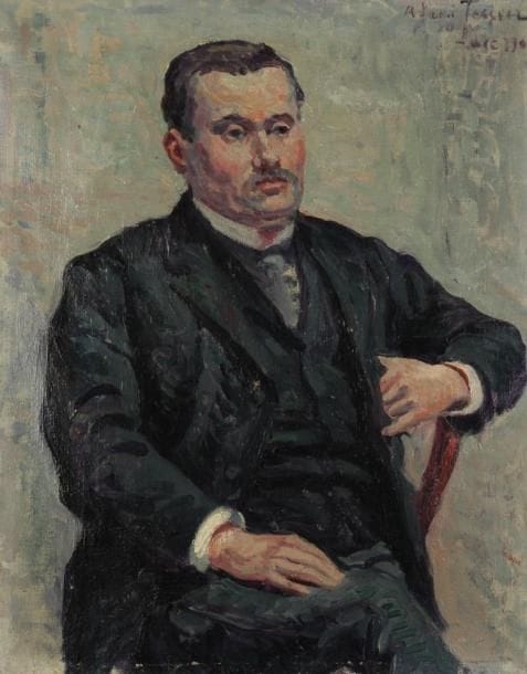 Maximilien Luce (1858-1941)
Portrait de Monsieur Tessier, 1901. Huile sur toile. Signée, datée et dédicacée en haut à droite. 41 x 33 cm. Bibliographie : Catalogue Raisonné de l'oeuvre peint de Maximilien Luce par Denise Bazetoux, Tome 3, Paris, 1989, n°435. 