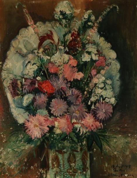 Emile-Othon FRIESZ (1879-1949)
Bouquet de fleurs, 1918. Huile sur carton. Signée, datée et située « Toulon » en bas à droite. . 41 x 32 cm. Provenance : vente à l'hôtel Président, Genève, 8 décembre 1991. Bibliographie : l'oeuvre peint d'Emile Othon Friesz par Robert Martin et Odile Aittouarès, Tome I, Editions Galerie Aittouarès, Paris, 1995, page 263. 