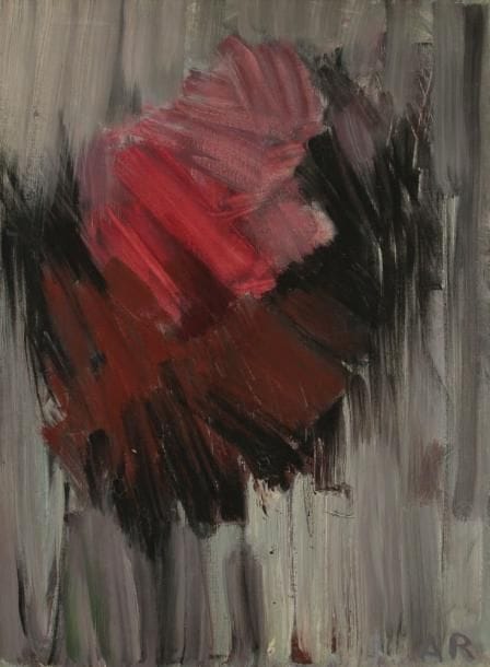 Anton RÄDERSCHEIDT [allemand] . (1892-1970)
Composition mauve, 1959. Huile sur toile. Monogrammée en bas à droite. Porte le cachet des archives Räderscheidt et la signature de Gisèle Räderscheidt au dos. 81 x 60 cm