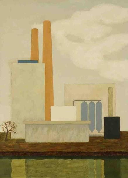 Geneviève ZONDERVAN (née en 1922)
Fumée blanche, 1971 Huile sur toile. Signée et datée en bas à droite. 61 x 45 cm