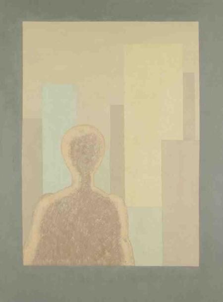 Geneviève ZONDERVAN (née en 1922)
Fenêtre sur la ville, 1976 Huile sur toile. Non signée. 81 x 60 cm