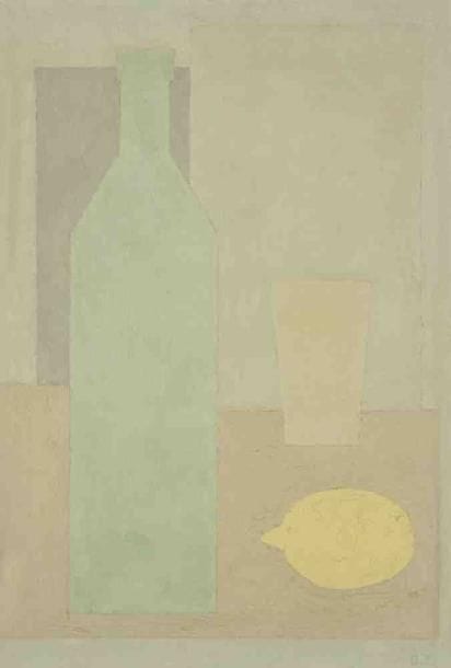 Geneviève ZONDERVAN (née en 1922)
Trio, 1976 Huile sur toile. Monogrammée en bas à droite. 35 x 24 cm