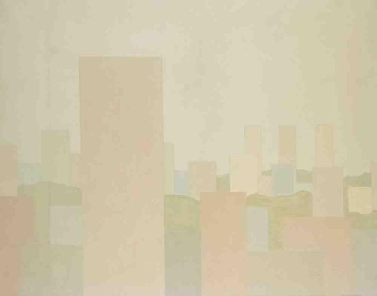 Geneviève ZONDERVAN (née en 1922)
Vivre dans la verdure, 1977 Huile sur toile. Signée et datée en bas à droite. 73 x 92 cm