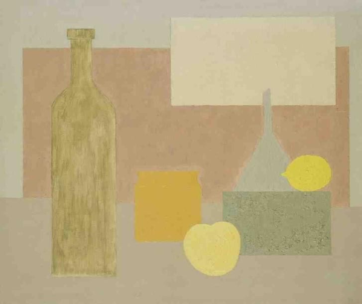 Geneviève ZONDERVAN (née en 1922)
Un pot jaune, 1978 Huile sur toile. Signée et datée en bas au milieu. 38 x 46 cm