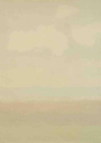 Geneviève ZONDERVAN (née en 1922)
Mer du Nord, 1978 Huile sur toile. Signée et datée au dos. 46 x 33 cm