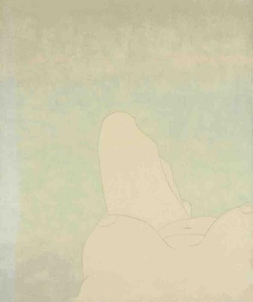 Geneviève ZONDERVAN (née en 1922)
Femme nue, vers 1990 Huile sur toile. Signée au dos. 55 x 46 cm