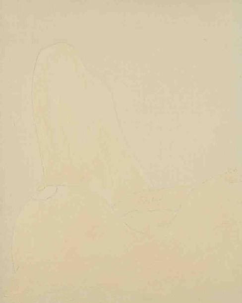 Geneviève ZONDERVAN (née en 1922)
Femme nue, vers 1990 Huile sur toile. Signée au dos. 41 x 33 cm