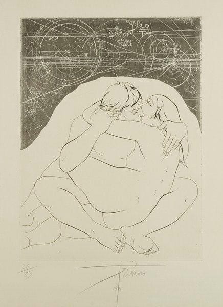 Pierre-Yves TREMOIS (né en 1921)
Non à la nuit, 1974. Eau-forte. Signée, datée et numérotée sur 85. Accompagnée d'un certificat d'authenticité. 48 x 35 cm