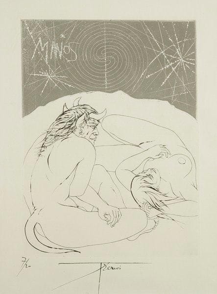 Pierre-Yves TREMOIS (né en 1921)
Le rêve. Eau-forte. Signée et numérotée sur 20. 46 x 35 cm
