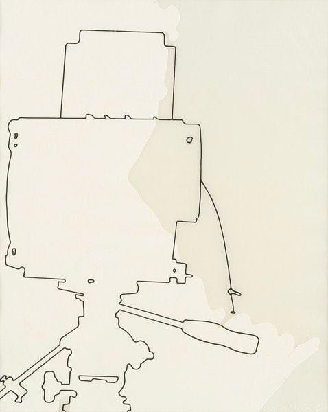 Lourdes CASTRO (né en 1930)
Sans titre. Sérigraphie sur rhodoïd. Signature gravée en bas à droite. 52 x 42 cm