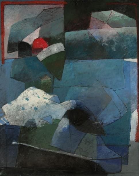 Jacques ASTOULE (né en 1933)
Paysage, 1989 Huile sur toile. Signée en bas à gauche. H: 100 x L: 81 cm