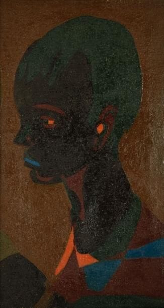 Pierre COURTENS (1921-2004)
Jeune garçon Huile sur toile. Signée en haut à droite. H: 40 x L: 23 cm