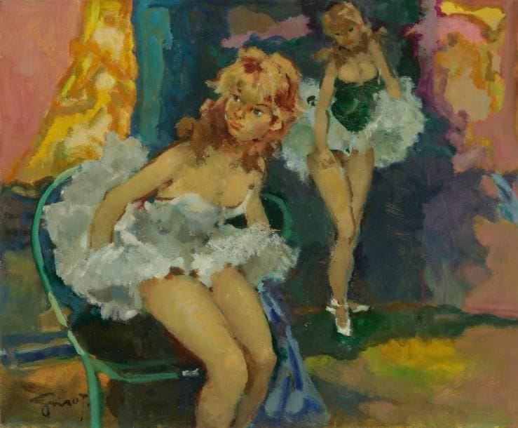 Pierre GRISOT (1911-1994)
Rentrée en loge Huile sur toile. Signée en bas à gauche. (Enfoncement). H: 38 x L: 46 cm