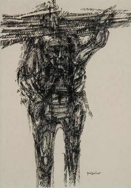 Jean-Claude GUIGNEBERT
Le Porteur de fagots Encre. Signée en bas à droite. H: 43 x L: 30 cm