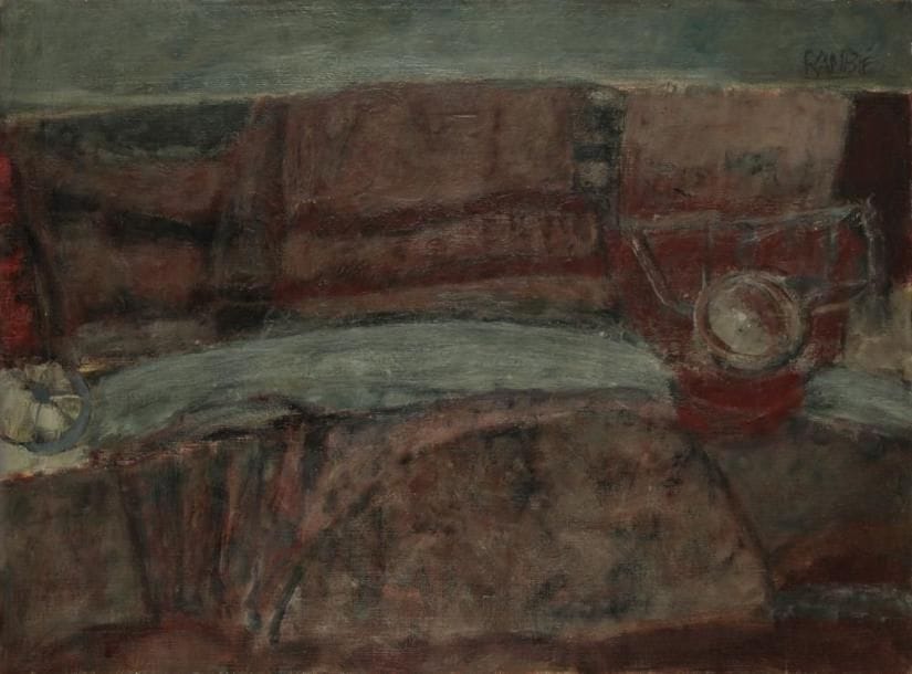 Paul RAMBIE (né en 1919)
La Charrette Huile sur toile. Signée en haut à droite. H: 53 x L: 72 cm