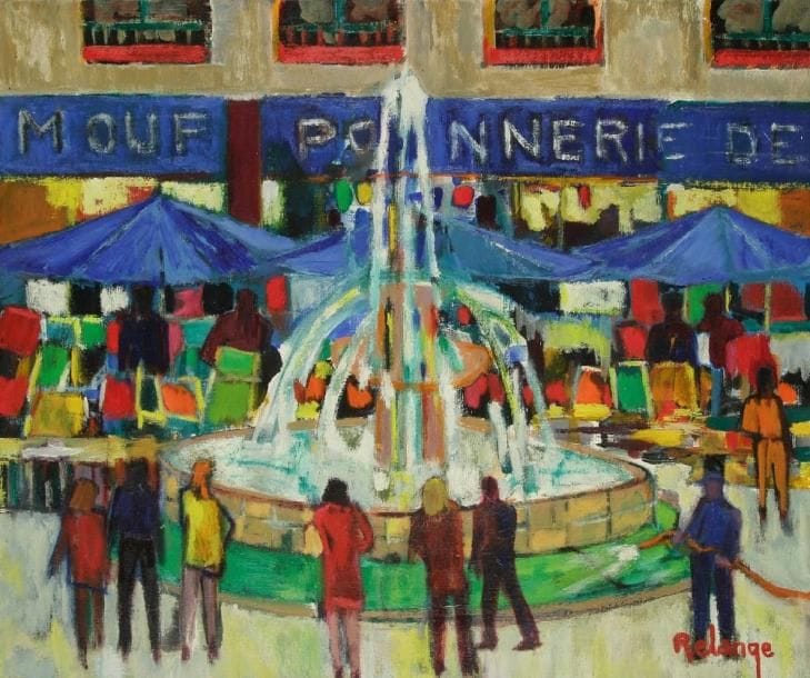 Jean-Maxime RELANGE (né en 1938)
La Fontaine de la place Saint-Médard Huile sur toile. Signée en bas à droite. H: 46 x L: 55 cm