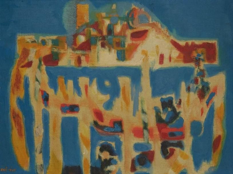 Yves TRÉVÉDY (1916-1990)
Venise, 1956 Huile sur toile. Signée en bas à gauche. Signée, datée et titrée au dos. H: 35 x L: 27 cm