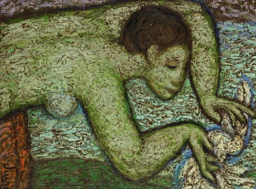 Manuel VIUSA (1918-1998)
La Colombe Huile sur toile. Signée en bas à droite. Signée et titrée au dos. H: 46 x L: 61 cm