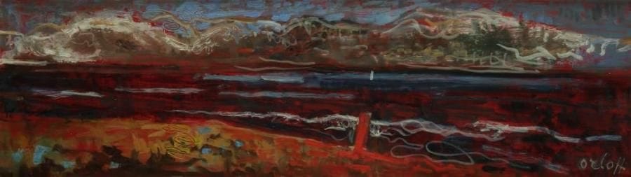 Alexander ORLOFF (1899-1979)
Paysage Huile sur toile. Signée en bas à droite. H: 15,5 x L: 53 cm