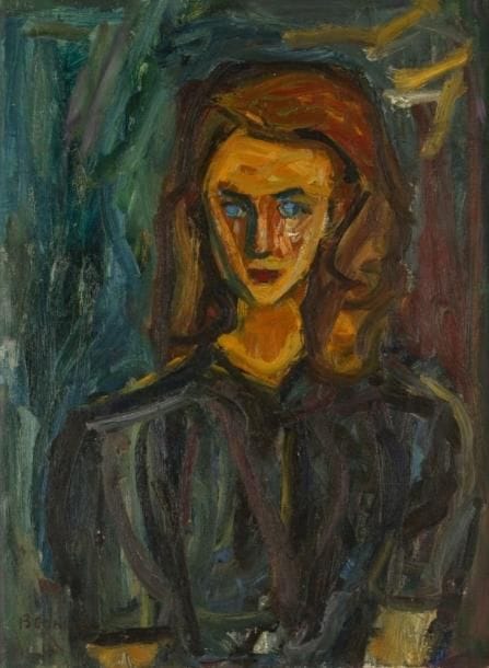 André BLONDEL (1909-1949)
Jeune fille au corsage noir (ca. 1943) Huile sur toile. Signée en bas à gauche. H: 61 x L: 46 cm Provenance: Famille de l'artiste