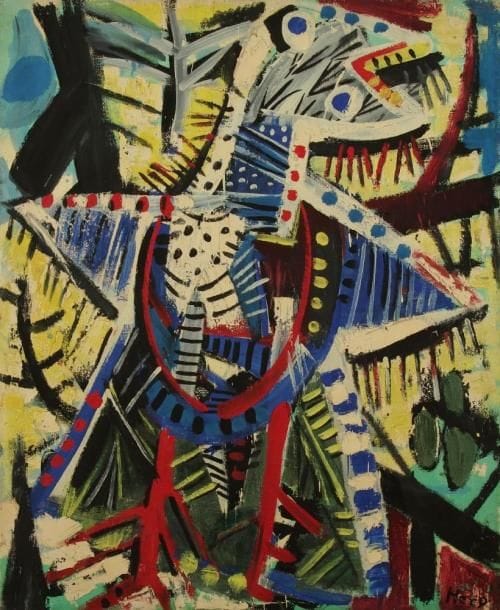 Émile HECQ [belge] (1924-2008)
L'Oiseau Huile sur toile. Signée en bas à droite. H: 111 x L: 90 cm